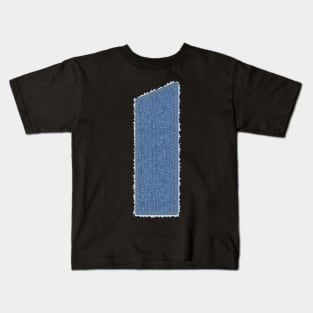 Number 1 Blue Denim Kids T-Shirt